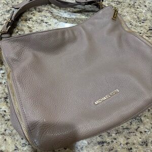 Michael Kora grey leather bag